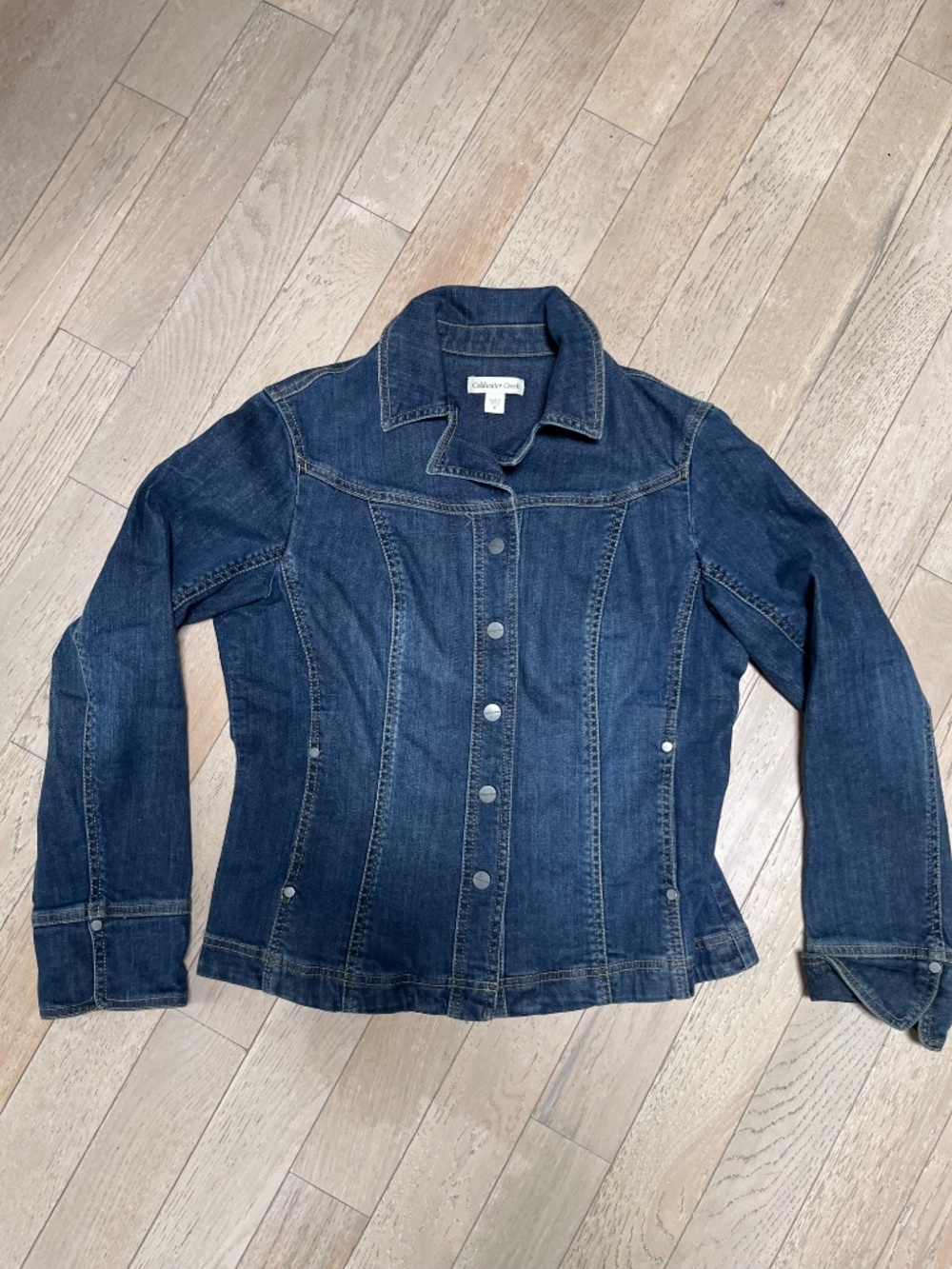 Coldwater Creek Women's Denim Long Sleeve Jean Jacket Size 8 - feminine -western